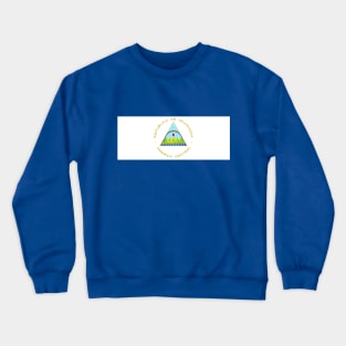 Bandera de Nicaragua - Escudo nicaraguense Crewneck Sweatshirt